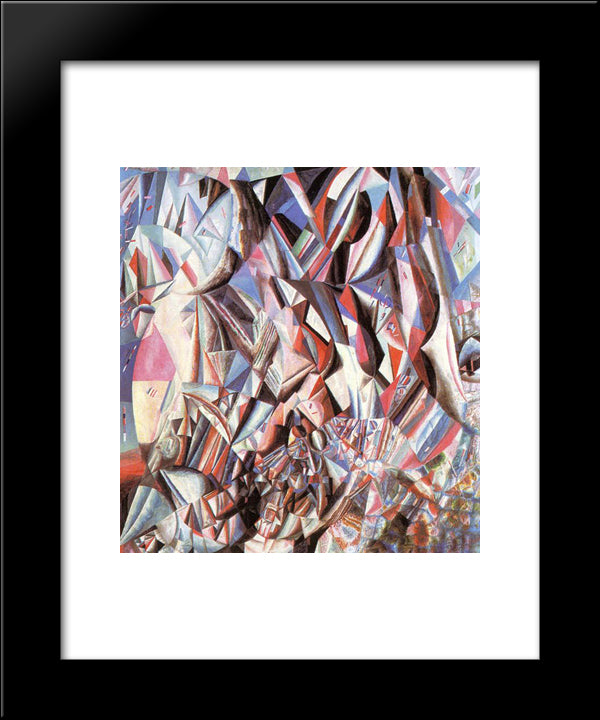 Victory Over Eternity 20x24 Black Modern Wood Framed Art Print Poster by Filonov, Pavel