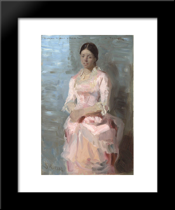 Frederikke Tuxen 20x24 Black Modern Wood Framed Art Print Poster by Kroyer, Peder Severin