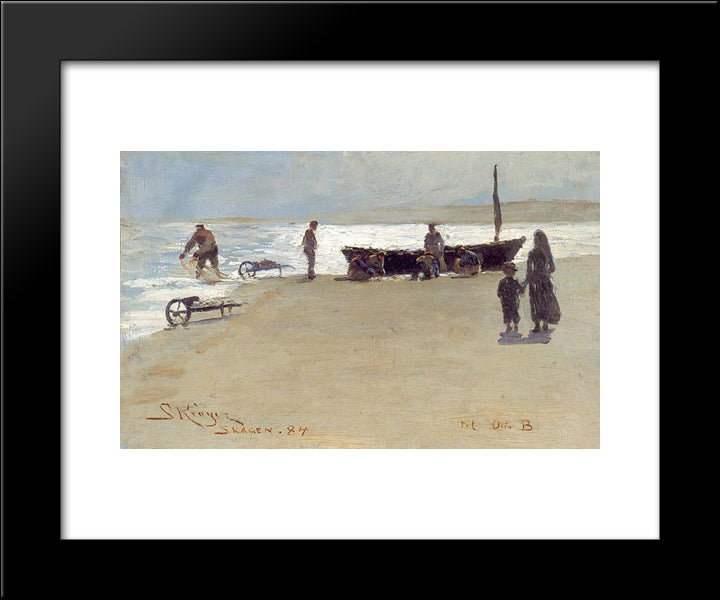 Skagen 20x24 Black Modern Wood Framed Art Print Poster by Kroyer, Peder Severin