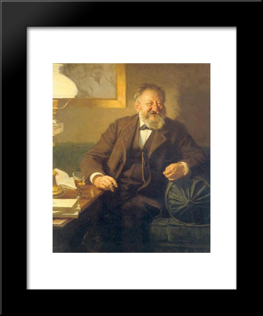 Sophus Schandorf 20x24 Black Modern Wood Framed Art Print Poster by Kroyer, Peder Severin