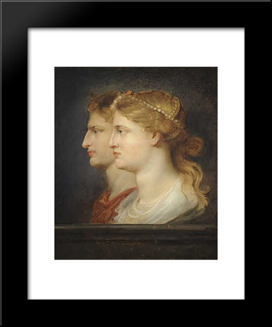 Agrippina And Germanicus 20x24 Black Modern Wood Framed Art Print Poster by Rubens, Peter Paul