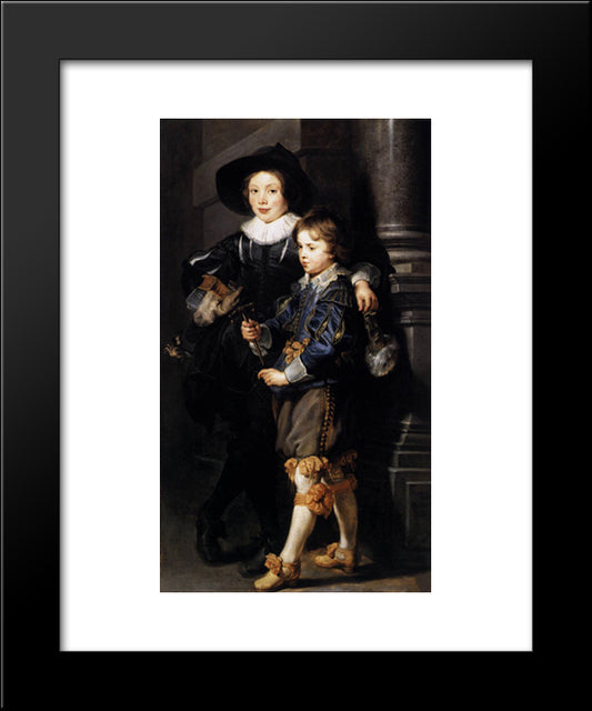 Albert And Nicolaas Rubens 20x24 Black Modern Wood Framed Art Print Poster by Rubens, Peter Paul