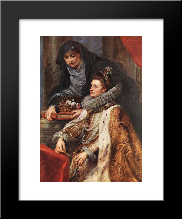 Altarpiece Of St. Ildefonso (Right Panel) 20x24 Black Modern Wood Framed Art Print Poster by Rubens, Peter Paul