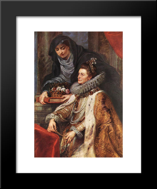 Altarpiece Of St. Ildefonso (Right Panel) 20x24 Black Modern Wood Framed Art Print Poster by Rubens, Peter Paul