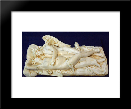 Cupid And Psyche 20x24 Black Modern Wood Framed Art Print Poster by Rubens, Peter Paul