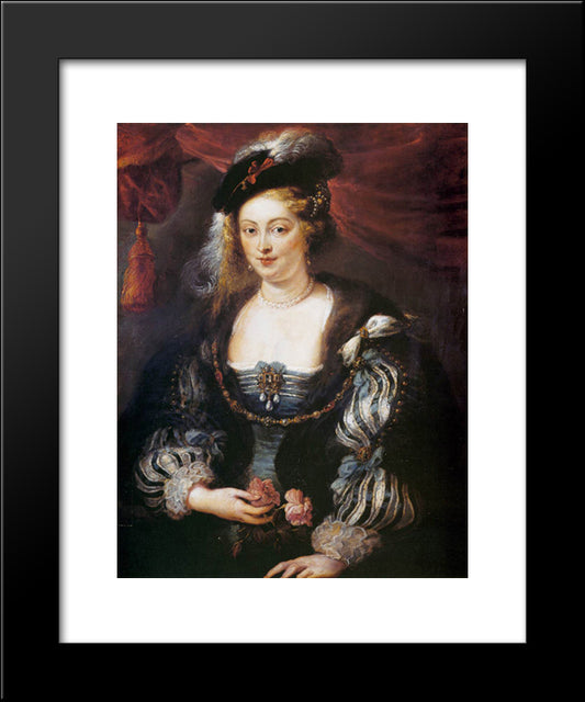 Helena Fourment 20x24 Black Modern Wood Framed Art Print Poster by Rubens, Peter Paul