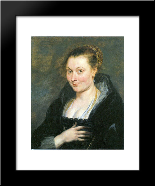 Isabella Brant 20x24 Black Modern Wood Framed Art Print Poster by Rubens, Peter Paul