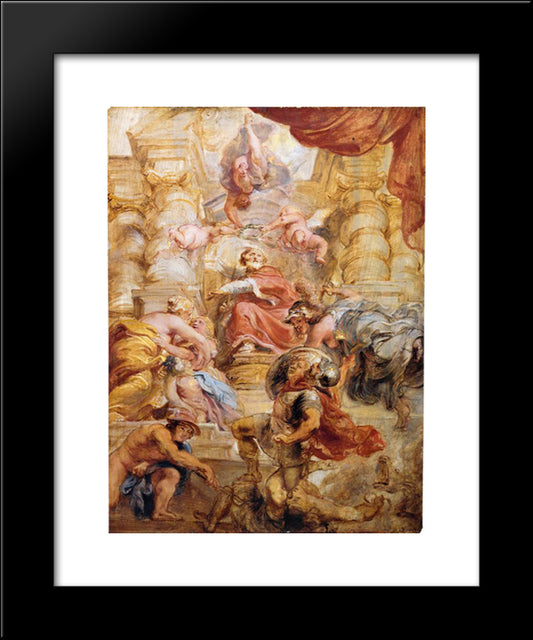 King James I Of England 20x24 Black Modern Wood Framed Art Print Poster by Rubens, Peter Paul