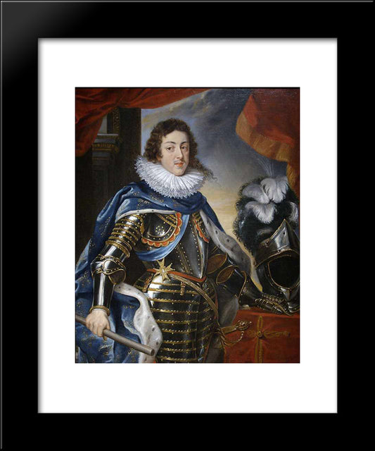 Louis Xiii 20x24 Black Modern Wood Framed Art Print Poster by Rubens, Peter Paul