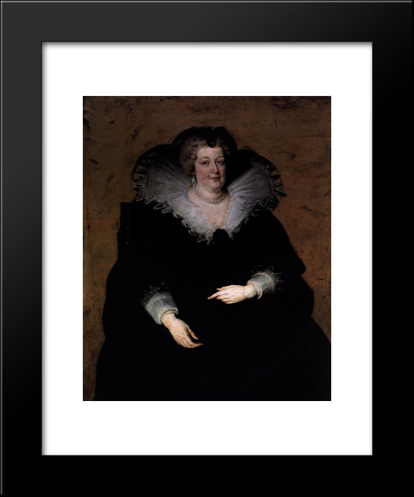 Marie De Medici 20x24 Black Modern Wood Framed Art Print Poster by Rubens, Peter Paul