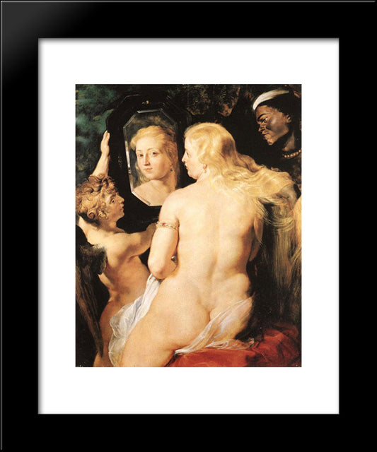 Morning Toilet Of Venus 20x24 Black Modern Wood Framed Art Print Poster by Rubens, Peter Paul