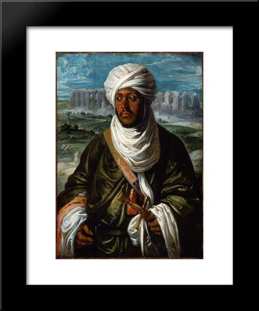 Mulay Ahmad 20x24 Black Modern Wood Framed Art Print Poster by Rubens, Peter Paul