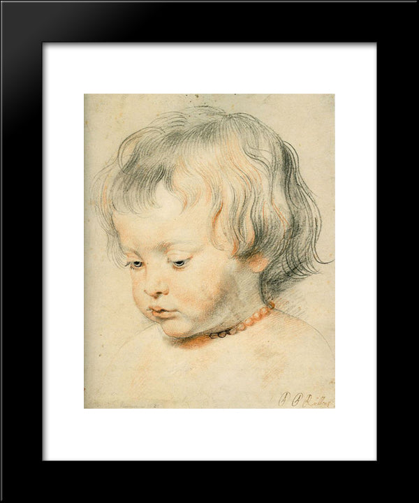 Nicolas Rubens 20x24 Black Modern Wood Framed Art Print Poster by Rubens, Peter Paul