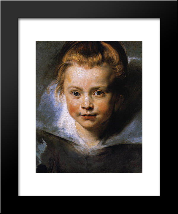 Portrait Of Clara Serena Rubens 20x24 Black Modern Wood Framed Art Print Poster by Rubens, Peter Paul