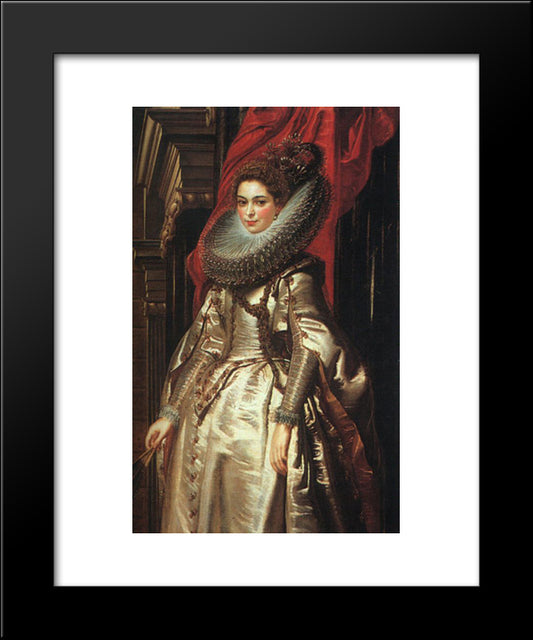 Portrait Of Marchesa Brigida Spinola Doria 20x24 Black Modern Wood Framed Art Print Poster by Rubens, Peter Paul