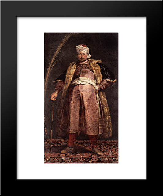 Portrait Of Nicolas De Respaigne 20x24 Black Modern Wood Framed Art Print Poster by Rubens, Peter Paul