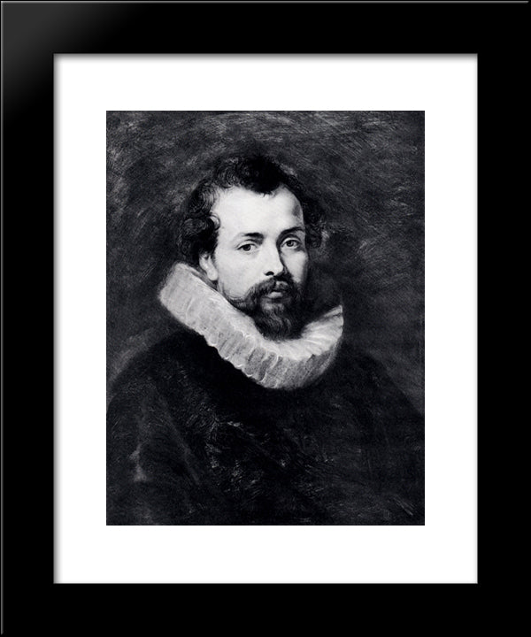 Portrait Of Philip Rubens 20x24 Black Modern Wood Framed Art Print Poster by Rubens, Peter Paul