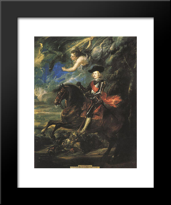 The Cardinal Infante 20x24 Black Modern Wood Framed Art Print Poster by Rubens, Peter Paul