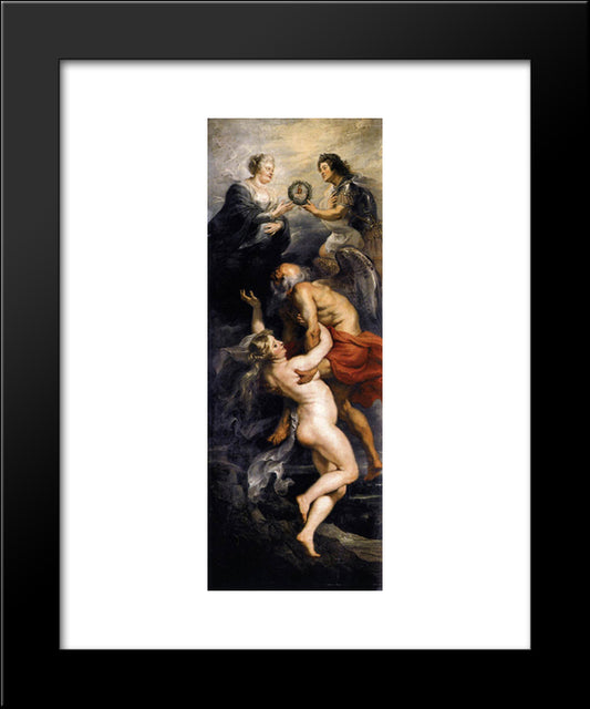 The Triumph Of Truth 20x24 Black Modern Wood Framed Art Print Poster by Rubens, Peter Paul