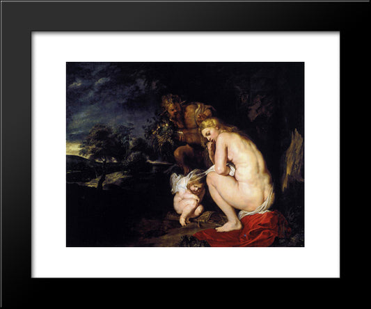 Venus Frigida 20x24 Black Modern Wood Framed Art Print Poster by Rubens, Peter Paul