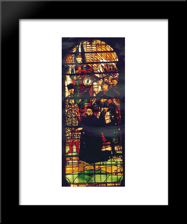 Hetman Sahaidachny And Ukrainian Cossacks 20x24 Black Modern Wood Framed Art Print Poster by Kholodny (Elder), Petro