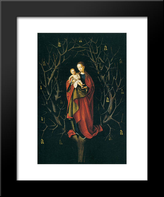 Our Lady Of The Dry Tree 20x24 Black Modern Wood Framed Art Print Poster by Christus, Petrus