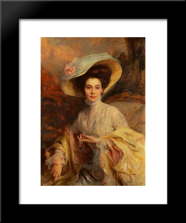 Crown Princess Cecilie Of Prussia 20x24 Black Modern Wood Framed Art Print Poster by Laszlo, Philip de