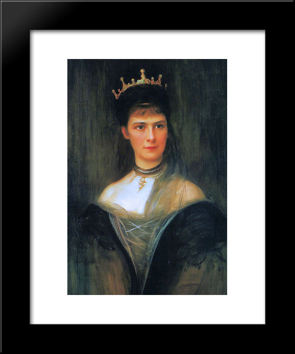 Empress Elisabeth Of Austria 20x24 Black Modern Wood Framed Art Print Poster by Laszlo, Philip de