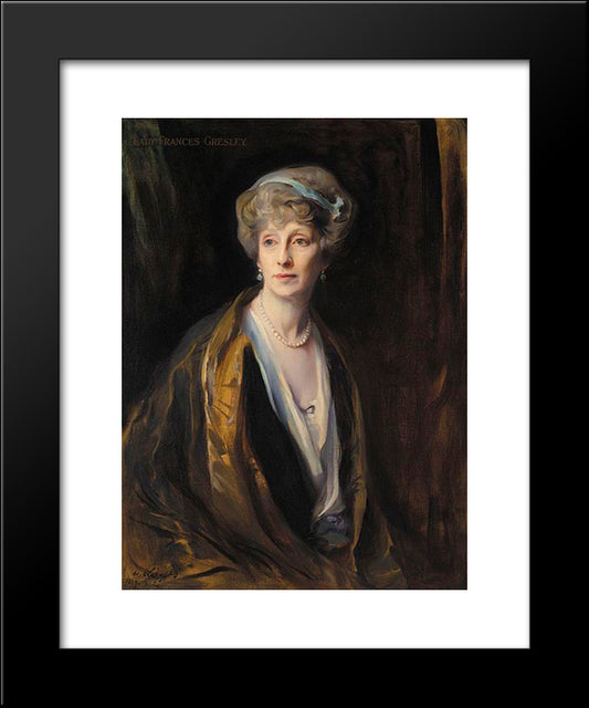 Lady Frances Gresley 20x24 Black Modern Wood Framed Art Print Poster by Laszlo, Philip de