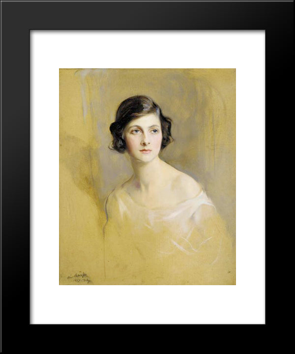 Portrait Of Lady Rachel Cavendish 20x24 Black Modern Wood Framed Art Print Poster by Laszlo, Philip de