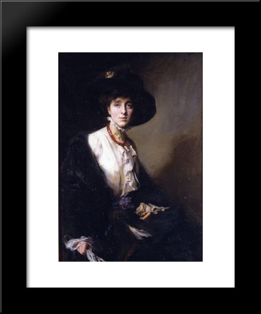 Portrait Of Vita Sackville-West 20x24 Black Modern Wood Framed Art Print Poster by Laszlo, Philip de