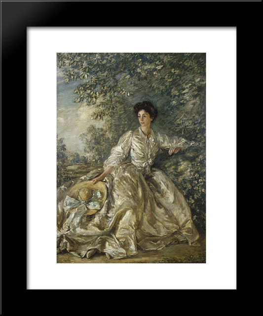 Mrs Violet M. Hammersley 20x24 Black Modern Wood Framed Art Print Poster by Steer, Philip Wilson