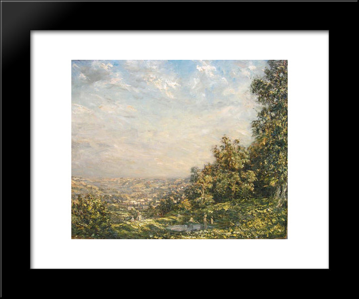 The Golden Valley, Stroud 20x24 Black Modern Wood Framed Art Print Poster by Steer, Philip Wilson