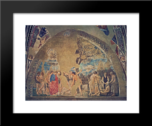 Death Of Adam 20x24 Black Modern Wood Framed Art Print Poster by Piero, della Francesca