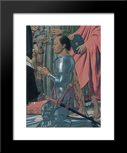 Federico Da Montefeltro 20x24 Black Modern Wood Framed Art Print Poster by Piero, della Francesca