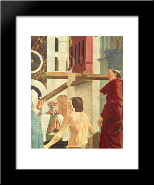 Recognition Of The True Cross (Detail) 20x24 Black Modern Wood Framed Art Print Poster by Piero, della Francesca