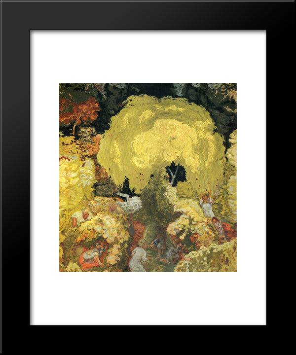 Autumn The Fruit Pickers 20x24 Black Modern Wood Framed Art Print Poster by Bonnard, Pierre