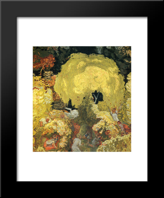 Autumn The Fruit Pickers 20x24 Black Modern Wood Framed Art Print Poster by Bonnard, Pierre