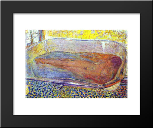 Bather 20x24 Black Modern Wood Framed Art Print Poster by Bonnard, Pierre