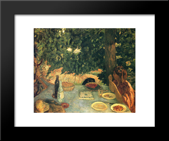 Cherry Pie 20x24 Black Modern Wood Framed Art Print Poster by Bonnard, Pierre