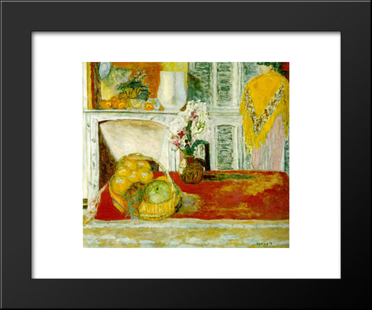 Corner Of The Dining Room 20x24 Black Modern Wood Framed Art Print Poster by Bonnard, Pierre