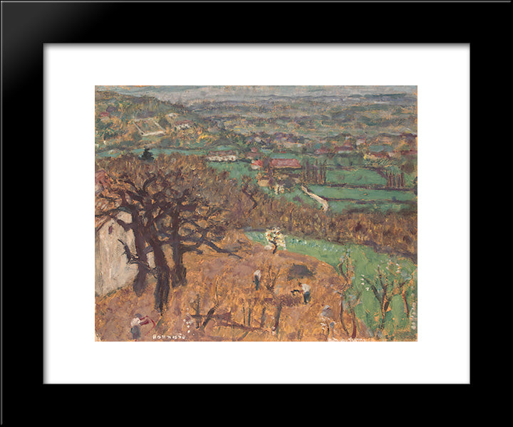 Dauphine Landscape 20x24 Black Modern Wood Framed Art Print Poster by Bonnard, Pierre