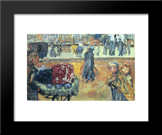 Evening In Paris 20x24 Black Modern Wood Framed Art Print Poster by Bonnard, Pierre