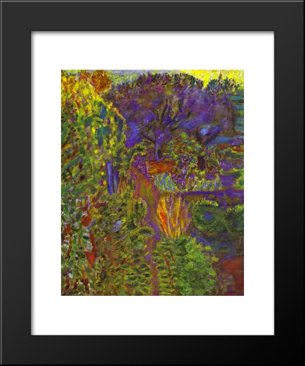 Garden At Midday 20x24 Black Modern Wood Framed Art Print Poster by Bonnard, Pierre