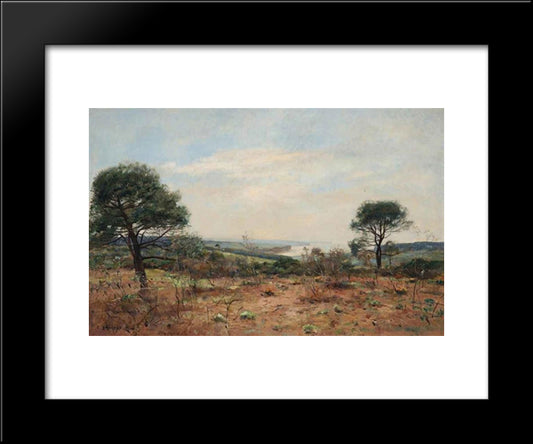 A Landscape 20x24 Black Modern Wood Framed Art Print Poster by Damoye, Pierre Emmanuel