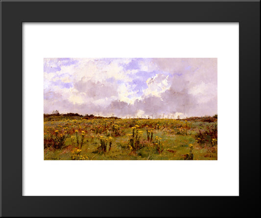 Apres La Giboulee, Sologne 20x24 Black Modern Wood Framed Art Print Poster by Damoye, Pierre Emmanuel