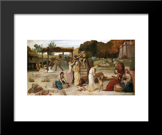 Cider 20x24 Black Modern Wood Framed Art Print Poster by Puvis de Chavannes, Pierre