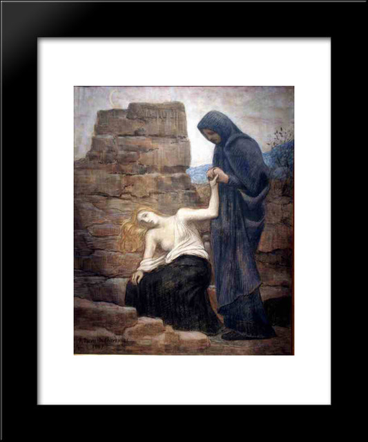 Pity 20x24 Black Modern Wood Framed Art Print Poster by Puvis de Chavannes, Pierre