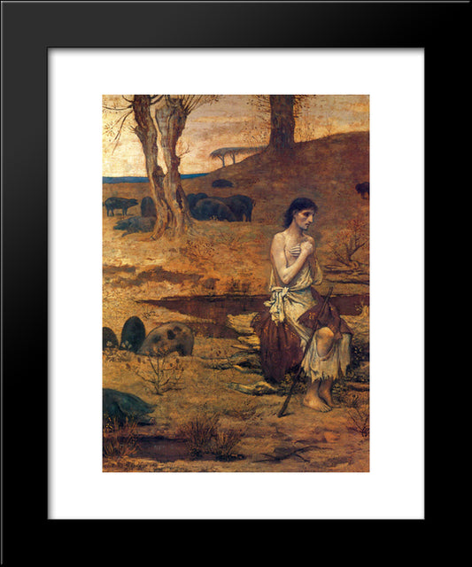 The Prodigal Son 2 20x24 Black Modern Wood Framed Art Print Poster by Puvis de Chavannes, Pierre