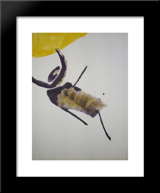 Insecte 20x24 Black Modern Wood Framed Art Print Poster by Tal Coat, Pierre
